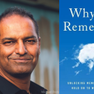 Photo of Dr. Charan Ranganath and cover of his new book, Why We Remember
