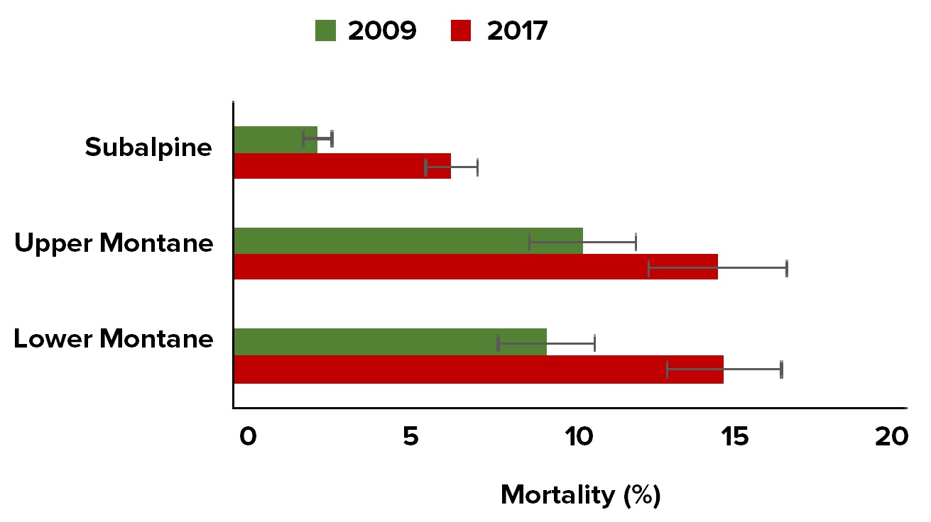 Average tree mortality