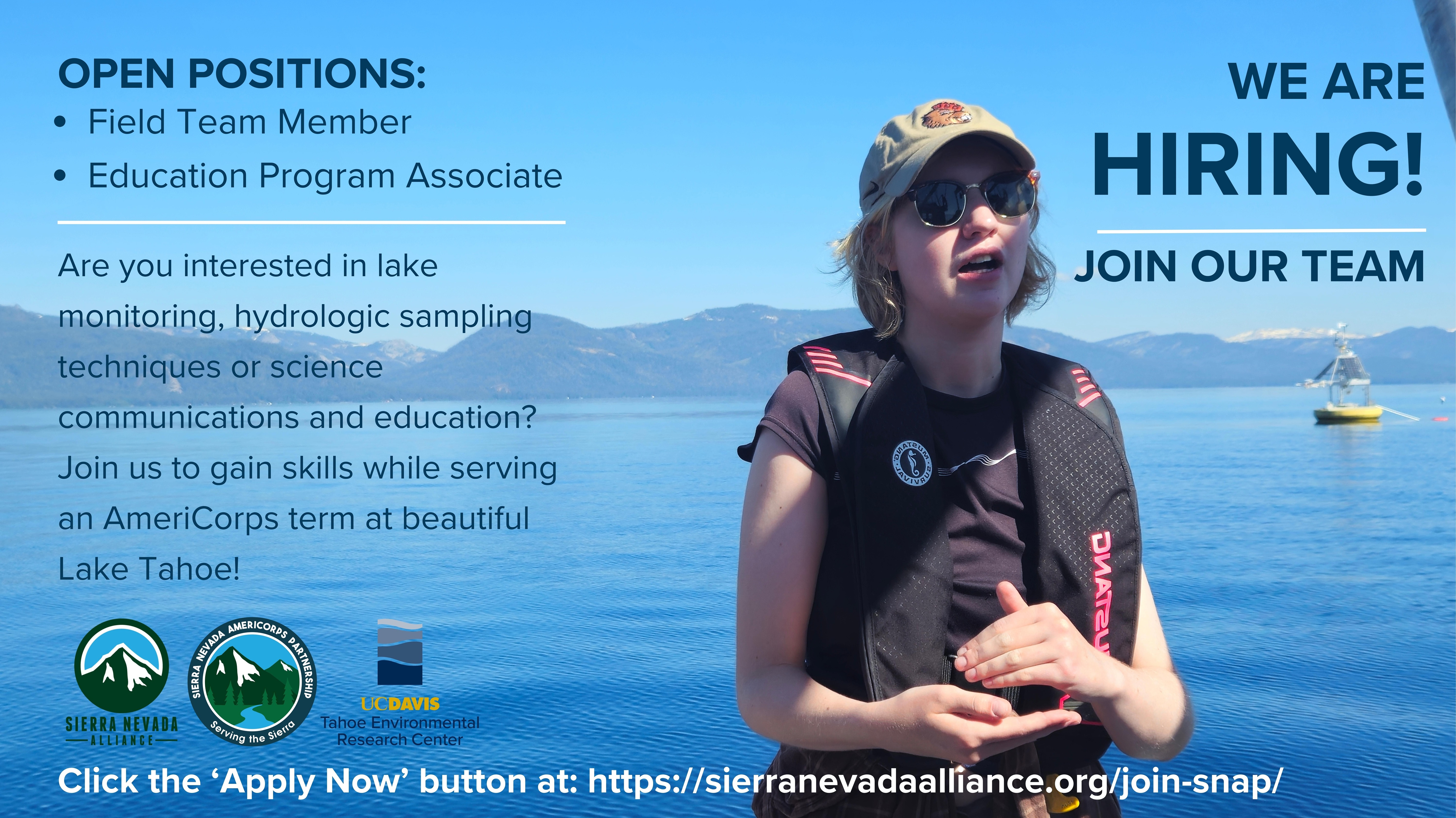 AmeriCorp Maggie educates people about the TERC research vessel
