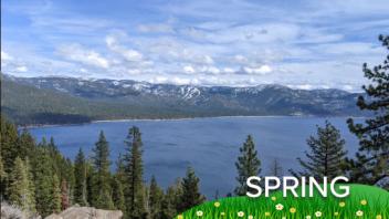 Spring conditions at Lake Tahoe