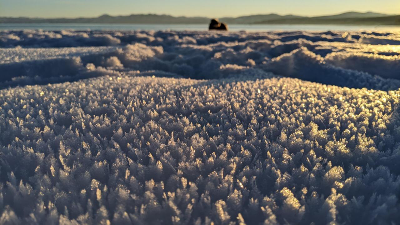 surface hoar at Lake Tahoe by Alison Toy