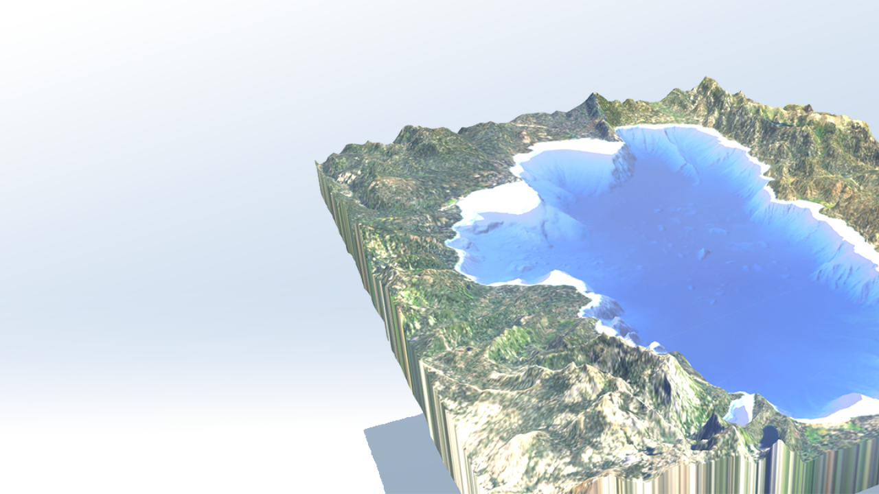 Tahoe Watershed and bathymetry AR model