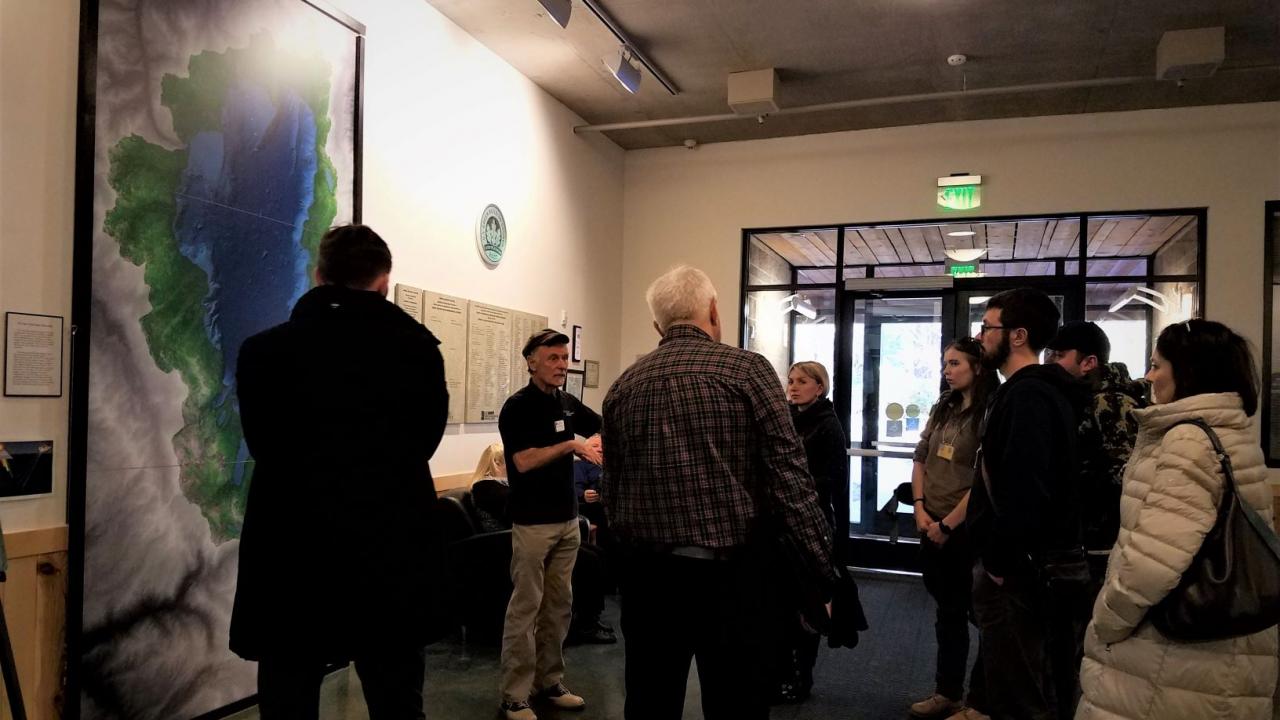 Alan giving Tahoe Science Center tour