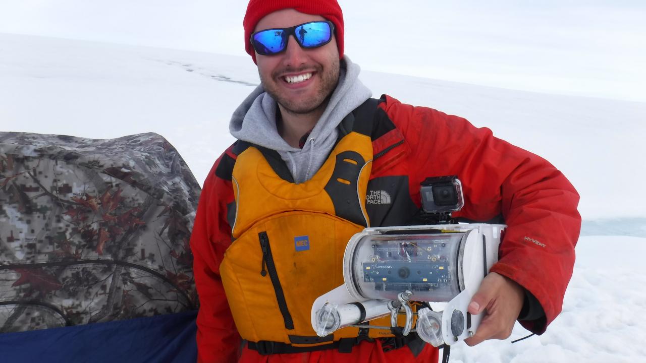 Drew Friedrichs in Antarctica