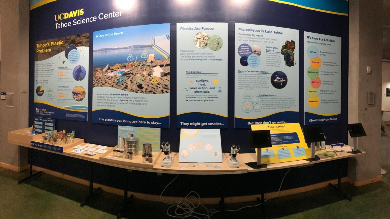 Microplastics exhibit