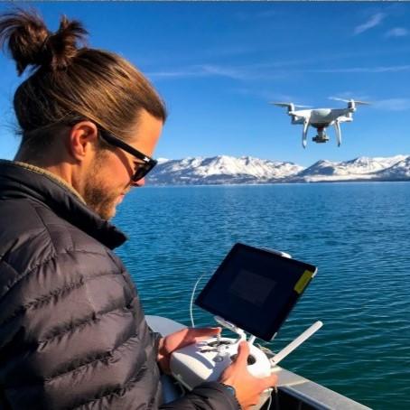 Brandon Berry sends drone over Tahoe for aerial monitoring