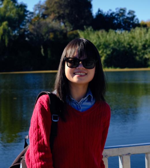Diane Wang in front of beautiful water