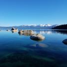 Lake Tahoe right after sunrise