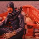 Dr. Goldman getting ready to scuba dive on Lake Tahoe