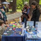 Visitors enjoy environmental education activities at the South Lake Tallac Historical Site