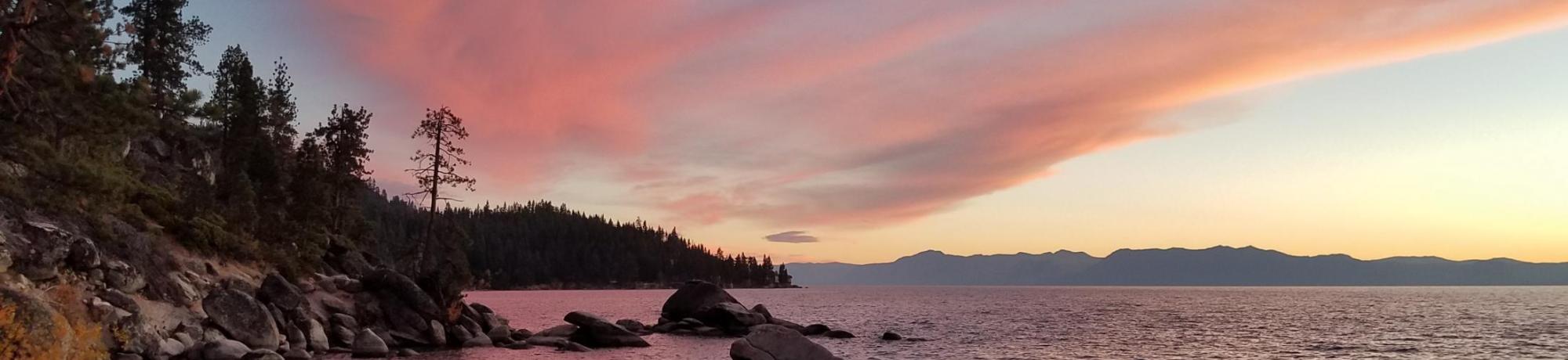 Sunset over Lake Tahoe