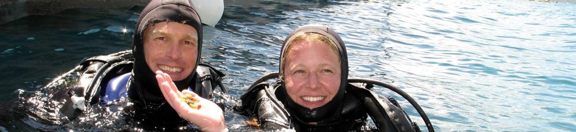 Diving for Asian Clams